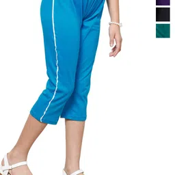 BAESD Girls Pack Of 4 Pure Cotton Capris-picture-37