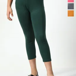 BAESD Girls Pack Of 4 Mid-Rise Regular Fit Capris-picture-40