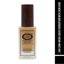 Fashion Colour Platinum 24Hr Longwear Liquid Foundation with Skin Care 30 ml - Warm Nude image 2