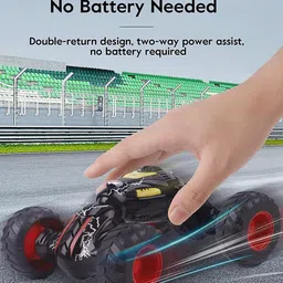 ADKD Kids Set Of 2 Friction Powered Unbreakable Monster Theme Car image 4