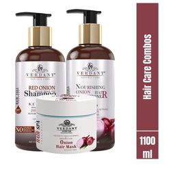 Verdant Natural Care Set Of Red Onion Hair Shampoo + Conditioner + Hair Mask-21