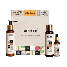 VEDIX Womens Customized Hair Fall Control Normal/Oily Hair Hair- Oily Scalp+Straight Hair-45