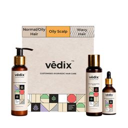 Vedix Customized Hair Fall Control Regimen - Dandruff-Oily Scalp Wavy Hair-17