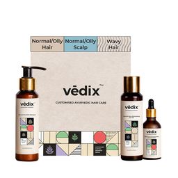 VEDIX Customized Hair Fall Control Regimen for Dandruff - Normal Oily Scalp + Wavy Hair-18