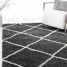 AaHo Decor Soft Shaggy Woollen Carpet-19
