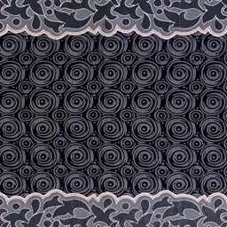 ZESTURE Black & Grey Abstract Printed Carpet-19