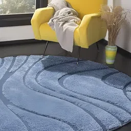 Shopgallery Grey Abstract Anti Skid Shaggy Carpet-picture-11