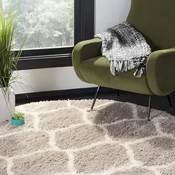 Shopgallery Cream & Beige Geometric Anti-Skid Carpet-5