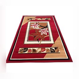 Asad Emporium Rugs Red& White Floral  Anti-Skid  Carpet-13