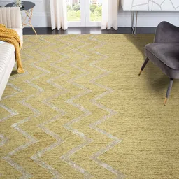 saraswatii global Beige Striped Hand Tufted Rectangular Carpet-30