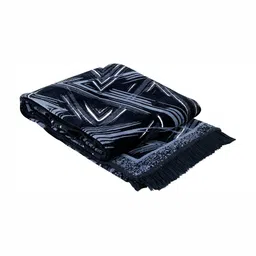 ZESTURE Black & Grey Abstract Printed Carpet image 2