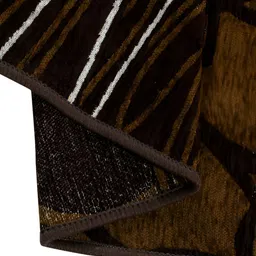 ZESTURE Brown Abstract Regular Carpet image 3