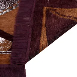 ZESTURE Brown Ethnic Motifs Regular Carpet image 3