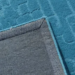 PRESTO Blue Abstract Hand Tufted Wool Carpet image 4
