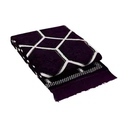 Sparrow world Purple & White Geometric Printed Rectangular Carpet image 2