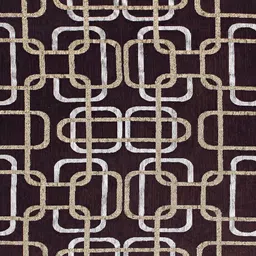 ZESTURE Brown & White Abstract Rectangle Carpet image 2