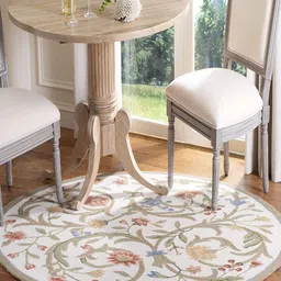 Safiya Carpet Beige Ethnic Motifs Woollen Carpets-image-27