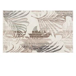 Sapana Carpet-Mats Brown & White Abstract Printed Rectangular Carpet image 3