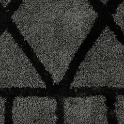 Saral Home Grey & Black Geometric Rectangular Carpets image 4