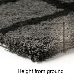 Saral Home Grey & Black Geometric Rectangular Carpets image 5