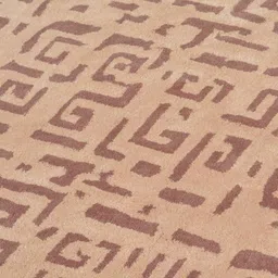 PRESTO Beige Abstract Printed Hand Tufted Wool Carpets image 5