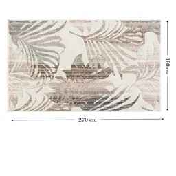 Sapana Carpet-Mats Brown & White Abstract Printed Rectangular Carpet image 4