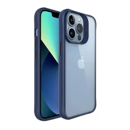 DailyObjects Blue Solid Clear iPhone 13 Pro Max Phone Case-67