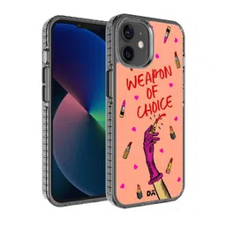DailyObjects Pink Weapon of Choice Printed iPhone 12 Mini Back Case-52