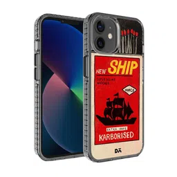 DailyObjects Red & Yellow Printed iPhone 12 Mini Phone Case-12