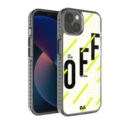 DailyObjects White & Green Stay Offline iPhone 13 Back Case-41