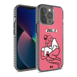 DailyObjects Pink & White Wining Up Stride iPhone 13 Pro Max Back Case-7