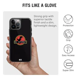 DailyObjects Black & Red No Internet  iPhone 13 Pro Max Mobile Case image 3