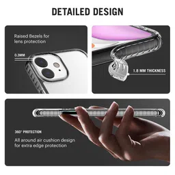 DailyObjects Black & White Printed iPhone 12 Phone Case image 5