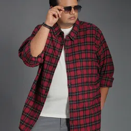Freeform by High Star Classic Tartan Checked Cotton Casual Shirt-picture-18
