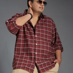 Freeform by High Star Classic Tartan Checked Cotton Casual Shirt-picture-30
