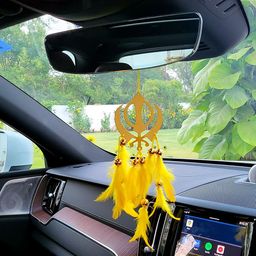 BS AMOR Vibrant Khalsa Dream Catcher Car Hanging Windchimes-image-97