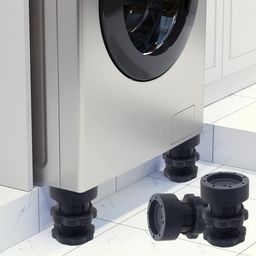 generic Washing Machine & Refrigerator Stand with Anti-Vibration Pads – Adjustable Furniture Base for Single & Double Door Fridges, Shock-Absorbing, Noise Cancelling, Anti-Slip Stabilizer (4 Pcs) image 2