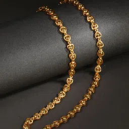 AanyaCentric Silver-Plated Beaded Anklets With Gold-Plated Chain Jewellery Set-picture-0