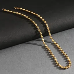 AanyaCentric Silver-Plated Beaded Anklets With Gold-Plated Chain-22