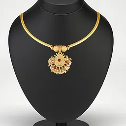 KARISHMA KREATIONS Gold Plated Beaded Necklace-24