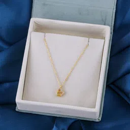 DressBerry Gold-Plated Stone-Studded Pendant with Chain-43