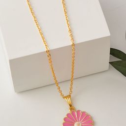 DressBerry Gold-Plated Pendant With Chain-44