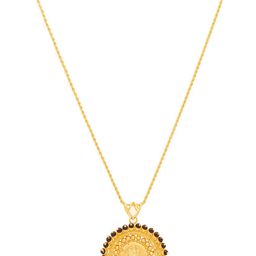 MEMOIR Gold-Plated Beaded Maa Lakshmi Pendant With Chain-picture-11