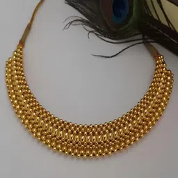 KARISHMA KREATIONS Gold-Plated Statement Necklace-42