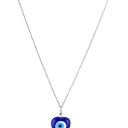 EL REGALO Women Blue Silver-Plated Evil Eye Pendent Necklace-picture-31