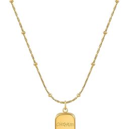 MYKI Gold-Plated Square Pendants with Chains image 4