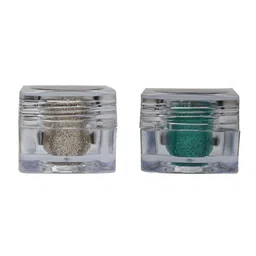 Veoni BELLE 2 Pcs Holographic HD Glitter Eyeshadow 5g Each - Champagne Gold & Sea Green-23