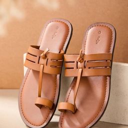 Fabindia Men Leather Thong Flip-Flops-picture-24
