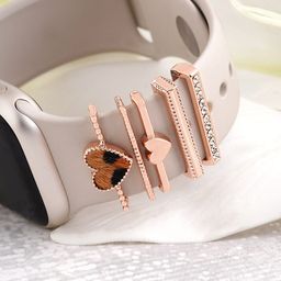 JOKER & WITCH Women Set Of 5 Stone-Studded Watch Charms-15