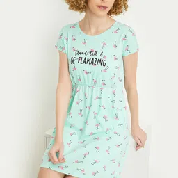 max Printed Pure Cotton T-Shirt Nightdress-image-92